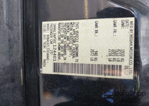 2014 Nissan Altima 2.5 Sv from USA, damaged, VIN 1N4AL3AP5EC124401